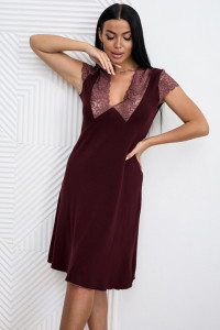 Сорочка женская 0303-19 вискоза (р-ры: 50-60) шоколадный