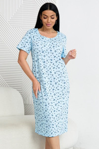 Сорочка женская 0601-16 кулирка (р-ры: 52-64) голубой