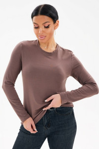 Лонгслив женский 0130-61 вискоза пенье (р-ры: 46-58) капучино