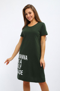 Туника женская №222.1 кулирка (р-ры: 48-62) хаки