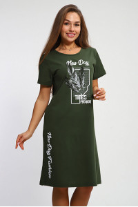 Туника женская №222.1 кулирка (р-ры: 48-62) хаки