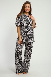 Костюм двойка женский №226 кулирка (р-ры: 48-58) бежевый