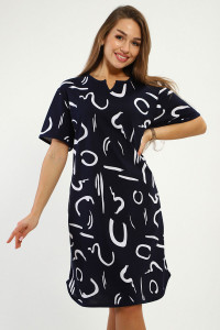 Туника женская №235.1 кулирка (р-ры: 52-62) синий