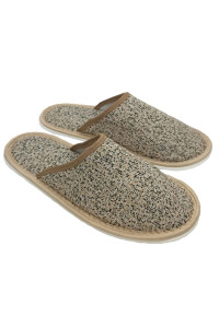 Тапки женские С-6ЖТП-МР полиэстер (р-ры: 33-41) вильотино (бежевый меланж)