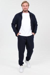 Костюм двойка мужской 2109/2 футер 3-х нитка с начесом (р-ры: 48-58) темно-синий