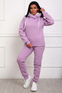 Костюм двойка женский №162фН велсофт-футер (р-ры: 46-56) сиреневый