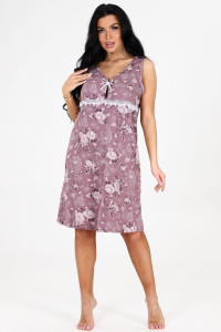 Сорочка женская НСК-108 кулирка (последний размер) мокко 58