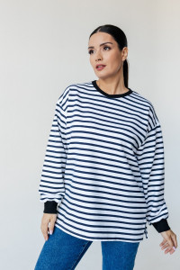 Свитшот женский 900 5027 футер с лайкрой (последний размер) тёмно-синий 48-50,52-54