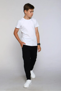 Футболка детская Ф1 кулирка с лайкрой (последний размер) белый 158