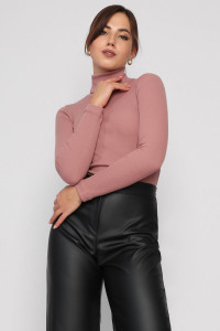 Водолазка женская "Office" кашкорсе (последний размер) пудровый 54,56