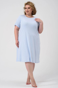 Сорочка женская "Шарм" 2433-Рн хлопок (р-ры: 48-58) голубой