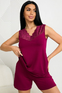 Пижама женская 0370-04 вискоза (р-ры: 46-56) слива