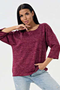 Джемпер женский 0277-12 сандра (р-ры: 48-62) бордовый