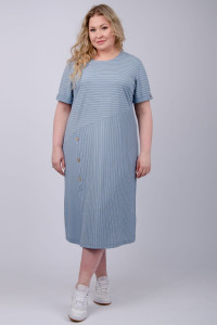 Платье женское "Волна" плательная ткань (р-ры: 50-60) туман