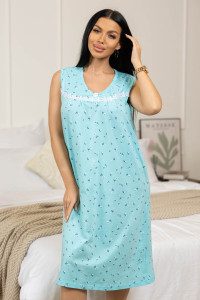 Сорочка женская 38/31 кулирка (р-ры: 48-62) голубой