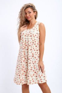 Сорочка женская №30139 кулирка (р-ры: 48-62) молочный