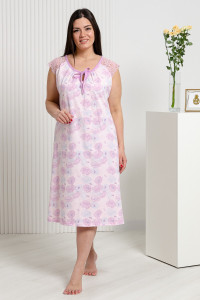 Сорочка женская №42290 кулирка (р-ры: 48-58) розовый