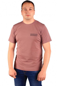 Футболка мужская Ф-32 "Мэн" кулирка с лайкрой (последний разме) кофе 48,52