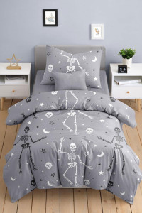 Детское постельное белье бязь "Скелетоны"
