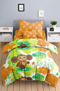 Детское постельное белье бязь "Чебурашка Школьник"