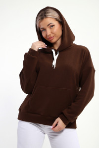 Толстовка женская №18114 флис (р-ры: 42-52) кофе