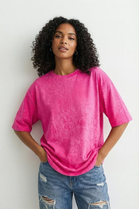 Футболка женская №14502 кулирка (р-ры: 42-56) фуксия