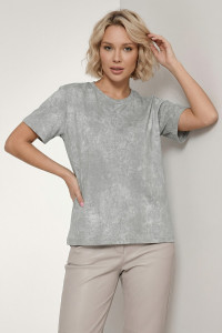 Футболка женская №14502 кулирка (р-ры: 42-56) серый