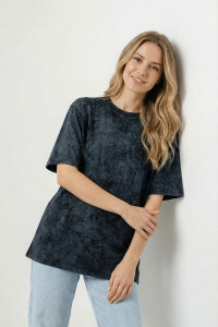 Футболка женская №14502 кулирка (р-ры: 42-56) черный