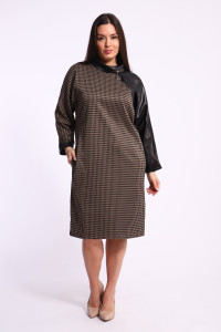 Платье женское №31885 академик (р-ры: 50-56) коричневый