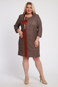 Платье женское №31882 сандра (р-ры: 54-60) коричневый