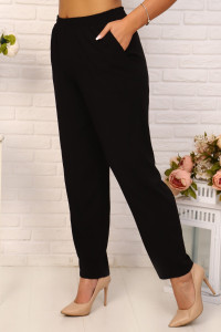 Брюки женские №32801 штапель (р-ры: 48-62) черный