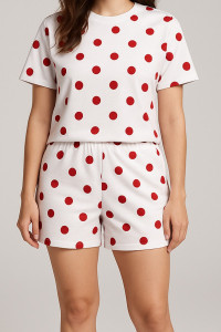 Пижама женская №805 кулирка (р-ры: 44-58) красный