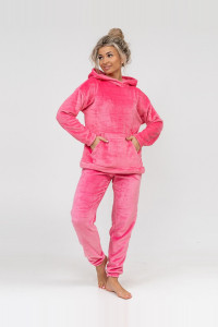 Костюм двойка женский 1452/6 велсофт (р-ры: 44-54) розовый-2