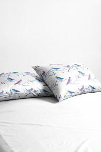 Наволочки классические бязь "Birds" осн. (2 шт.)