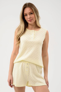 Пижама женская "Шарм" 2429-Рн хлопок (р-ры: 44-54) желтый