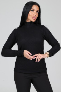 Водолазка женская ВА-2825 ангора лапша (р-ры: 46-60) черный