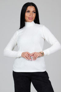 Водолазка женская ВА-2825 ангора лапша (р-ры: 46-60) молоко