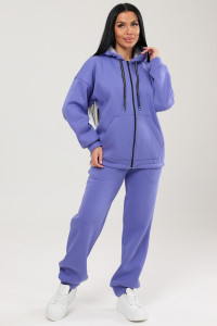 Костюм двойка женский КФ-2771 футер с начесом (р-ры: 46-58) вери пери