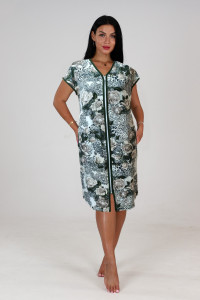 Халат женский "Кимоно" ХВ-46 вискоза (р-ры: 48-60) беж.розы