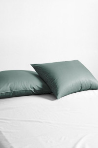 Наволочки классические поплин гладкокрашеный "Виридиан" (2 шт.)