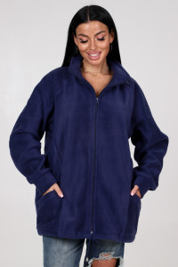 Толстовка женская "Макси" ТлФ-461 флис (р-ры: 62-72) т.син.