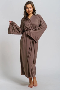 Пеньюар женский "Вероника" масло (р-ры: 46-60) кофе