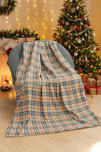 Плед флисовый "Барбери"