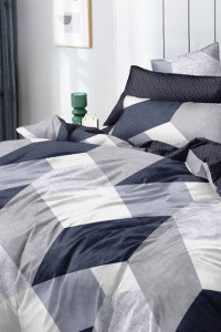 Постельное белье поплин на резинке "Лоуренс"