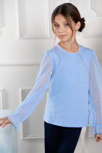 Блузка школьная "Океана" кулирка с лайкрой (р-ры: 32-40)