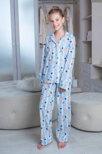 Пижама детская "Pajamabear" кулирка (р-ры: 28-38)