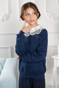 Жакет школьный "Flower" трикотаж (р-ры: 32-38)