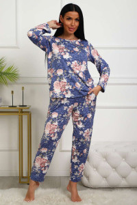 Костюм двойка женский №358мс масло (р-ры: 48-56) голубой