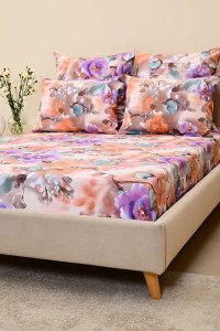 Простыня классическая бязь "Фиалки"