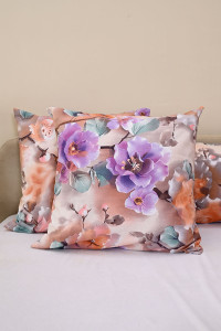 Наволочка на молнии бязь "Фиалки" (2 шт.)